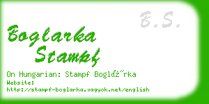 boglarka stampf business card